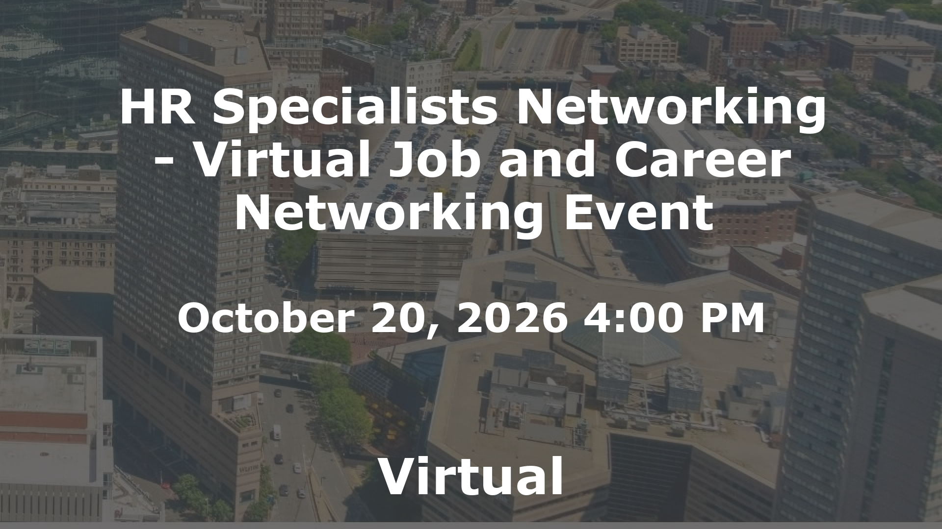 HR Specialists Networking - Virtual Job and Career Networking Event event image